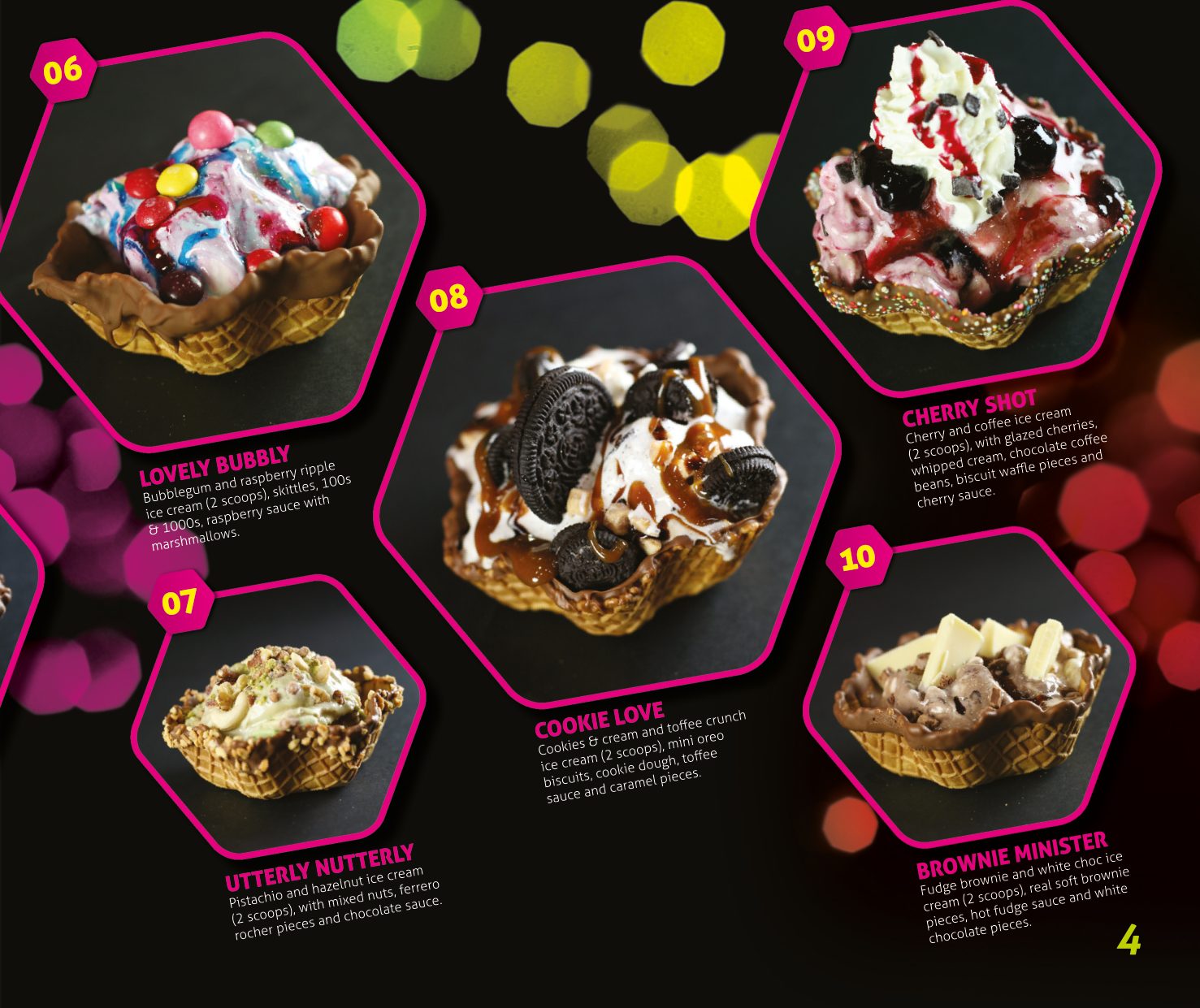 Afters menu — page 5