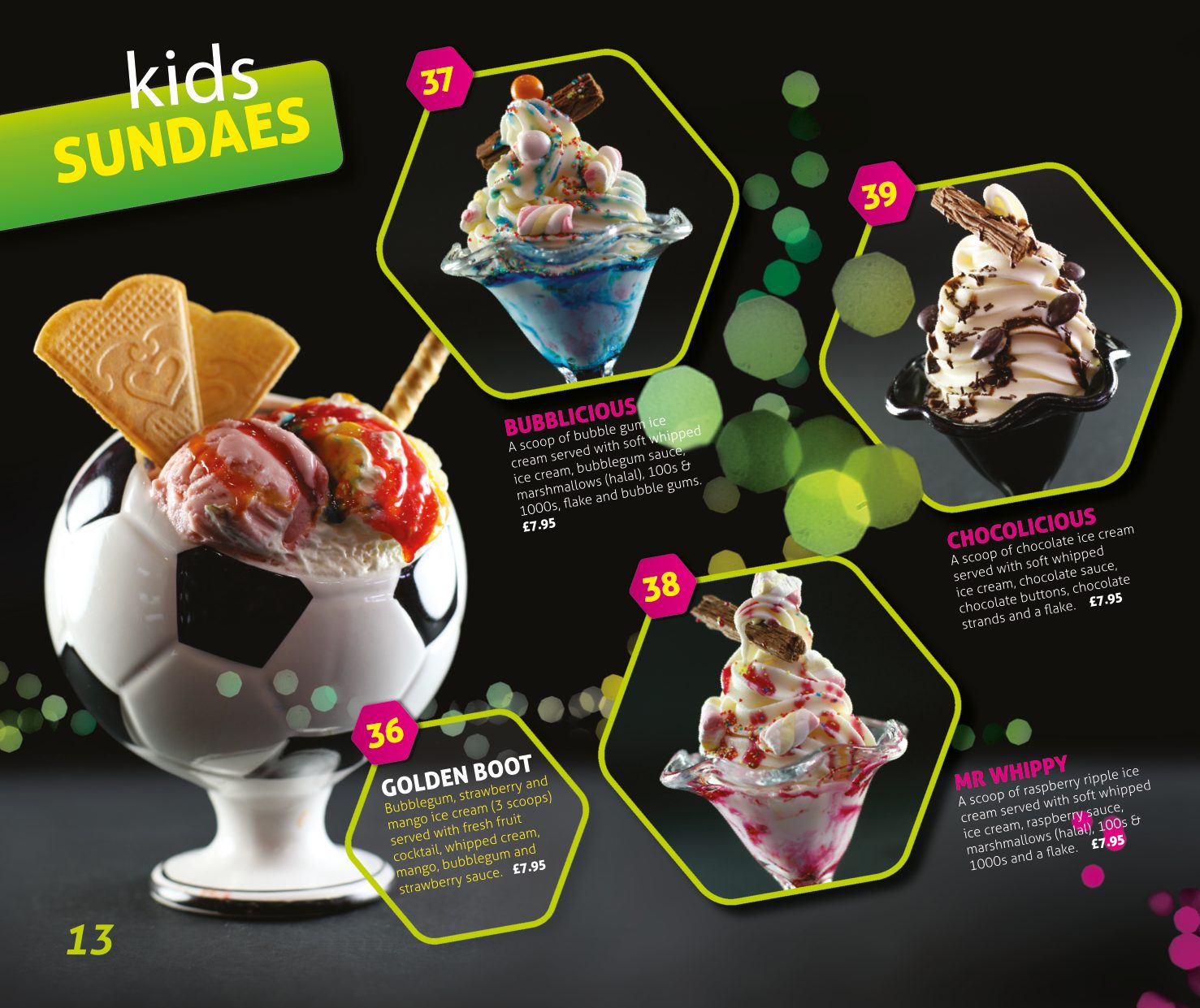 Afters menu — page 14