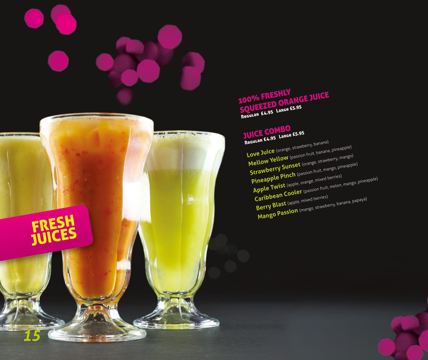 Afters menu — page 16