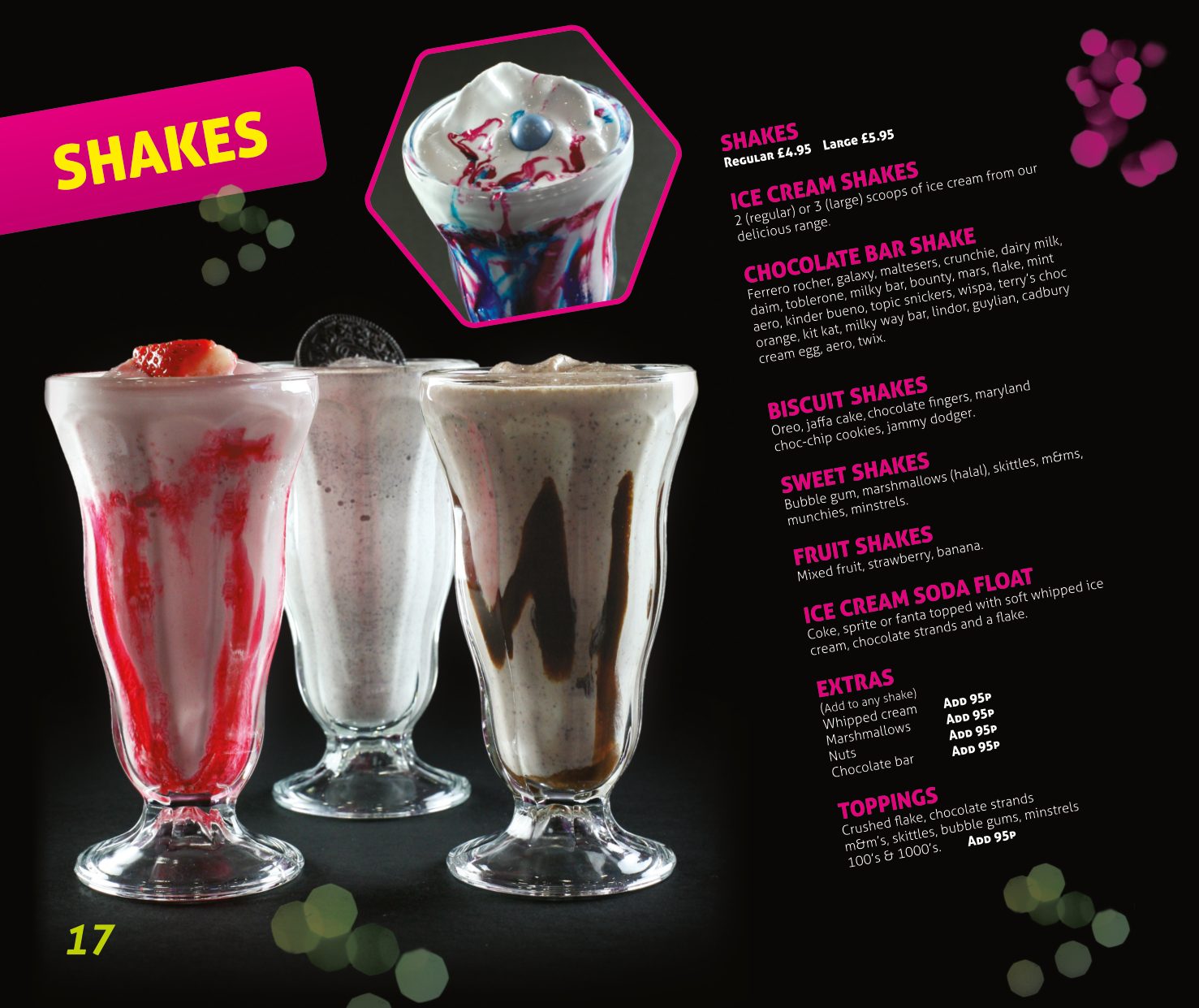 Afters menu — page 18