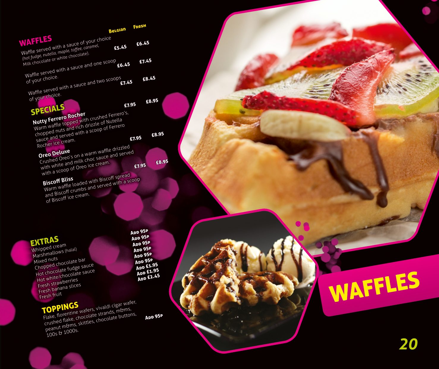 Afters menu — page 21
