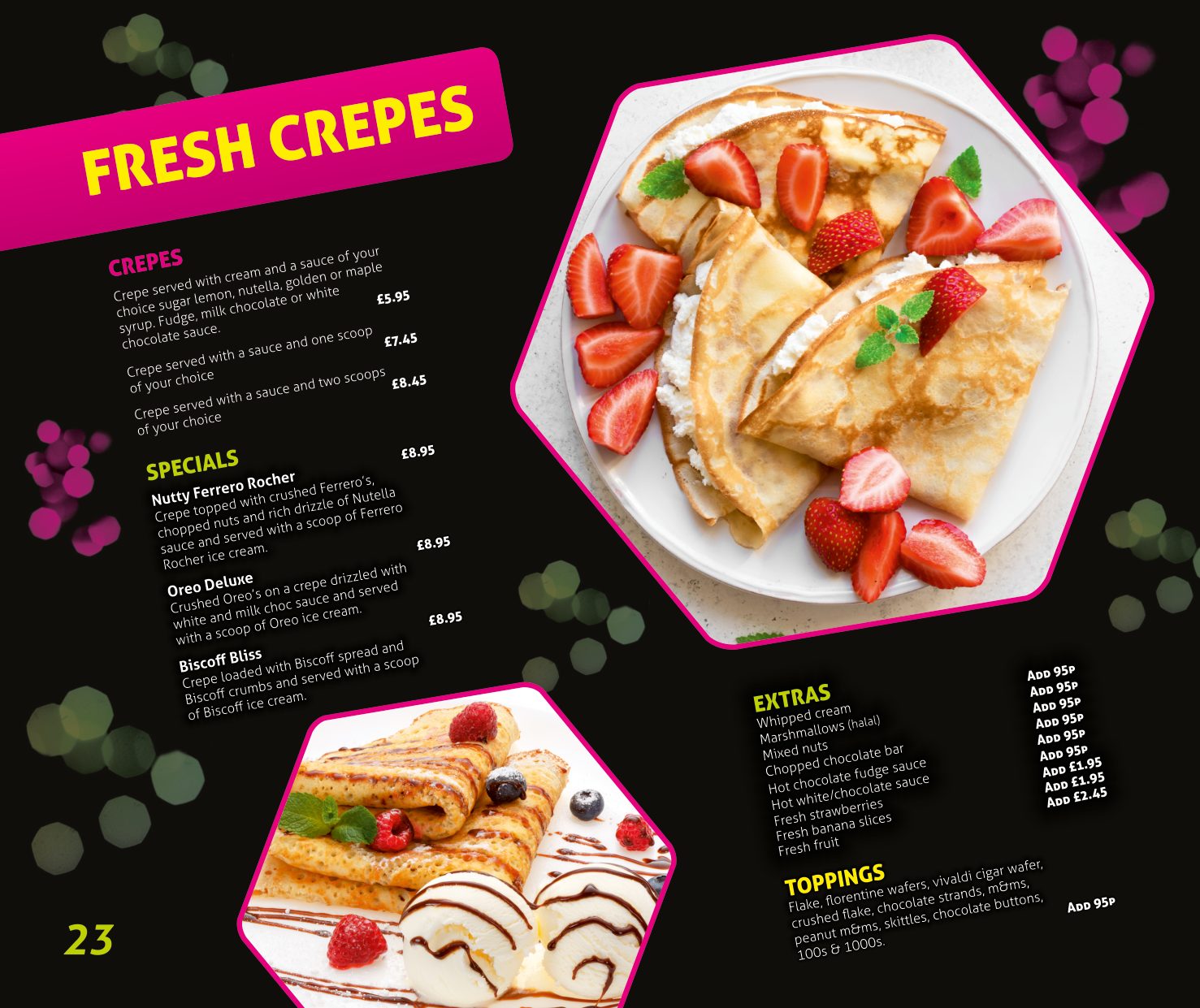 Afters menu — page 24