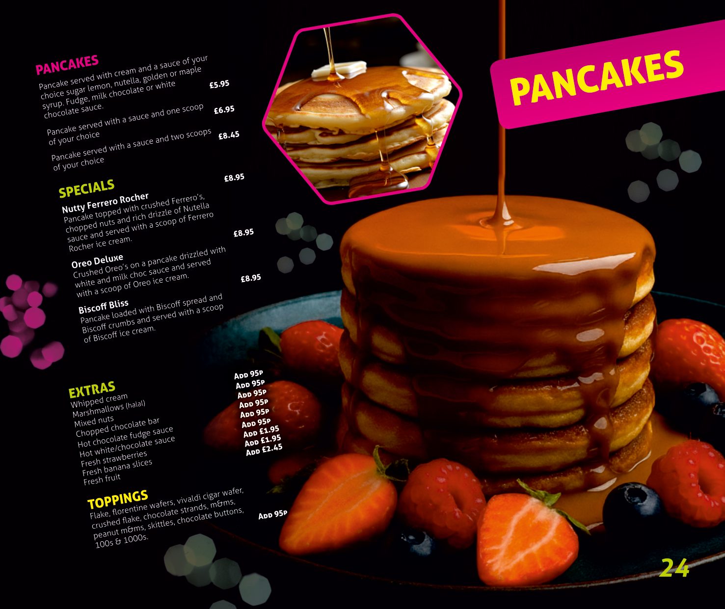 Afters menu — page 25